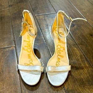Sam Edelman strappy heel silver size 5
